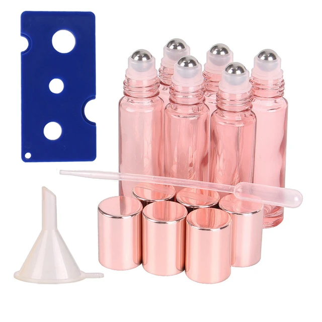 9 Bottiglie Roll-On Vetro 10ml Colorate - Per Oli Essenziali, Aromaterapia E Profumi Fai Da Te - Foto 13