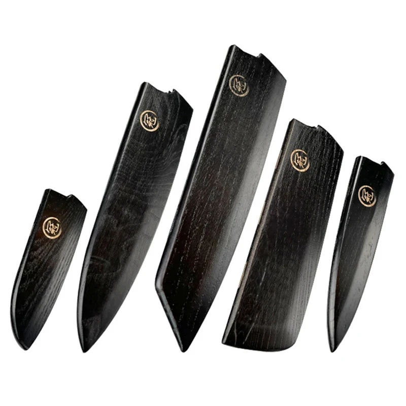 Description Picture 3 of itemMulti-sizes Solid Wooden Scabbard Portable Chef Kitchen Knife Cover Home Outdoor Blade Protector Japanese Cooking Knife Sleeve
