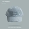 Spring and Autumn Retro Casual Solid Color Corduroy Baseball Cap Men Women Versatile Face Small Soft Top Warm Baseball Cap 6