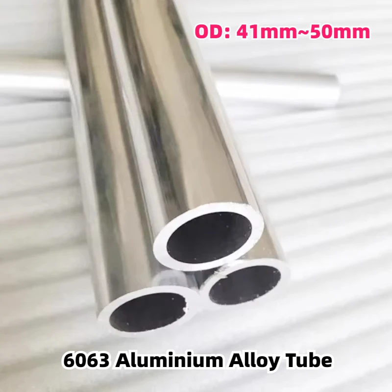 1Pc 길이 100-500mm 6063 알루미늄 합금 튜브 OD 41mm 42mm 43mm 44..
