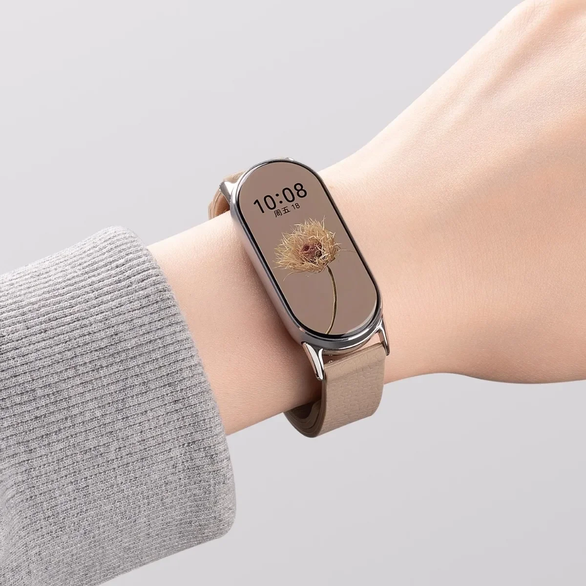 Silikonarmband für Xiaomi Mi Band 10 9 8 NFC Litschi-Muster Magnetarmband Armband Correa für Xiaomi Band 10 9 Sportbänder – Detail 7