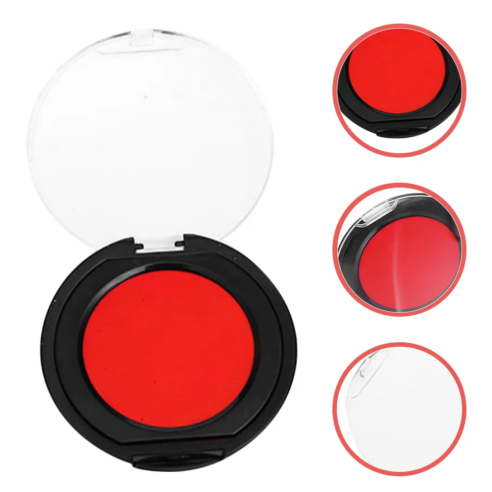 

Financial Stamp Pad Office Ink Pad Oil-based Ink Pad Reusable Round Inkpad