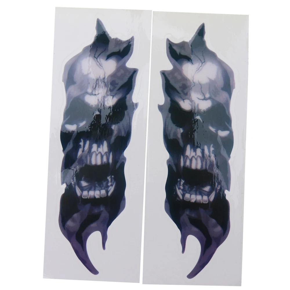 Motorcycle Stickers Cool Skull Decal Applicable To All Models High Quality Decorative Sticker Motorcycle Accessories applicable to sany heavy truck condenser piece adapted to commercial vehicle accessories air conditioner heat dissipation net