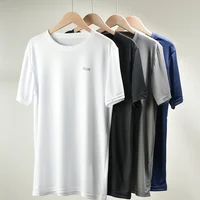 Men's Quick Dry Short Sleeve Running Moisture Wicking Round Neck T-Shirt Man Lightweight Breathable Gym Sport Shirts Tops M-4XL 1
