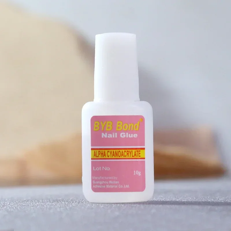 Nail Glue 10g With Brush Head Glue Nail Polish Star White Starlight For Polish Transfer Sticker