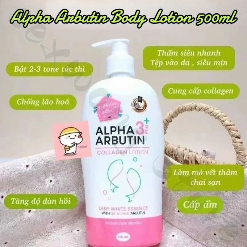 Alpha Arbutin Moisturizing Body Cream Uniform Skin Tone Nourishing Skin Anti-Dry Body Milk 500ml 2