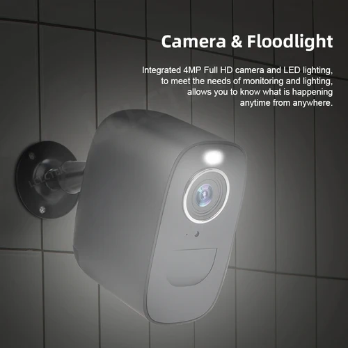 LCLCTEK 4G LTE SIM 카드 4MP 와이파이 배터리 구동 CCTV 카메라, 야외 IP66 무선 보안 감시 카메라, PIR 감지 6