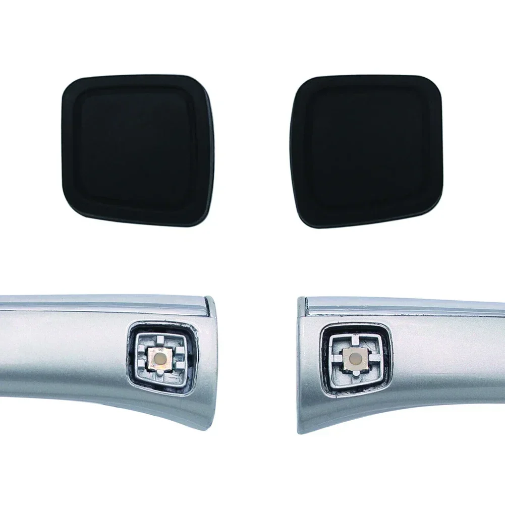 2pcs 자동차 도어 핸들 버튼 커버 블랙 자동차 액세서리 핸들 버튼 스위치 열쇠가없는 메르세데스 W220 S350 S320 S350 S420