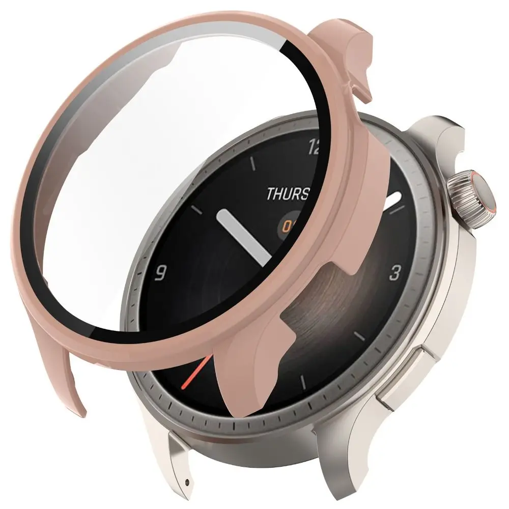 Amazfit Balance Premium Hard Protective Case with Tempered Cover & Full Screen Protector - Smart Watch Accessory