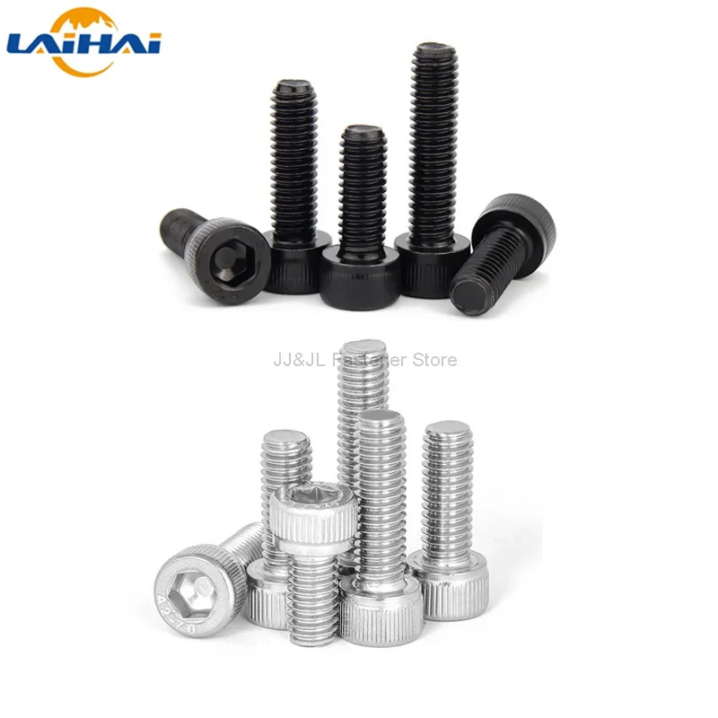 10pcs M3 M4 M5 M6 M8 304 A2 Stainless Steel Hexagon Socket Head Bolt L=4-120mm