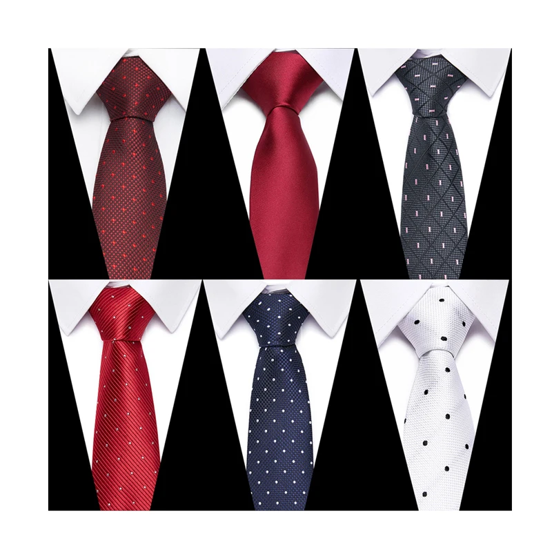 Floral Red Men Necktie Suit Accessories 