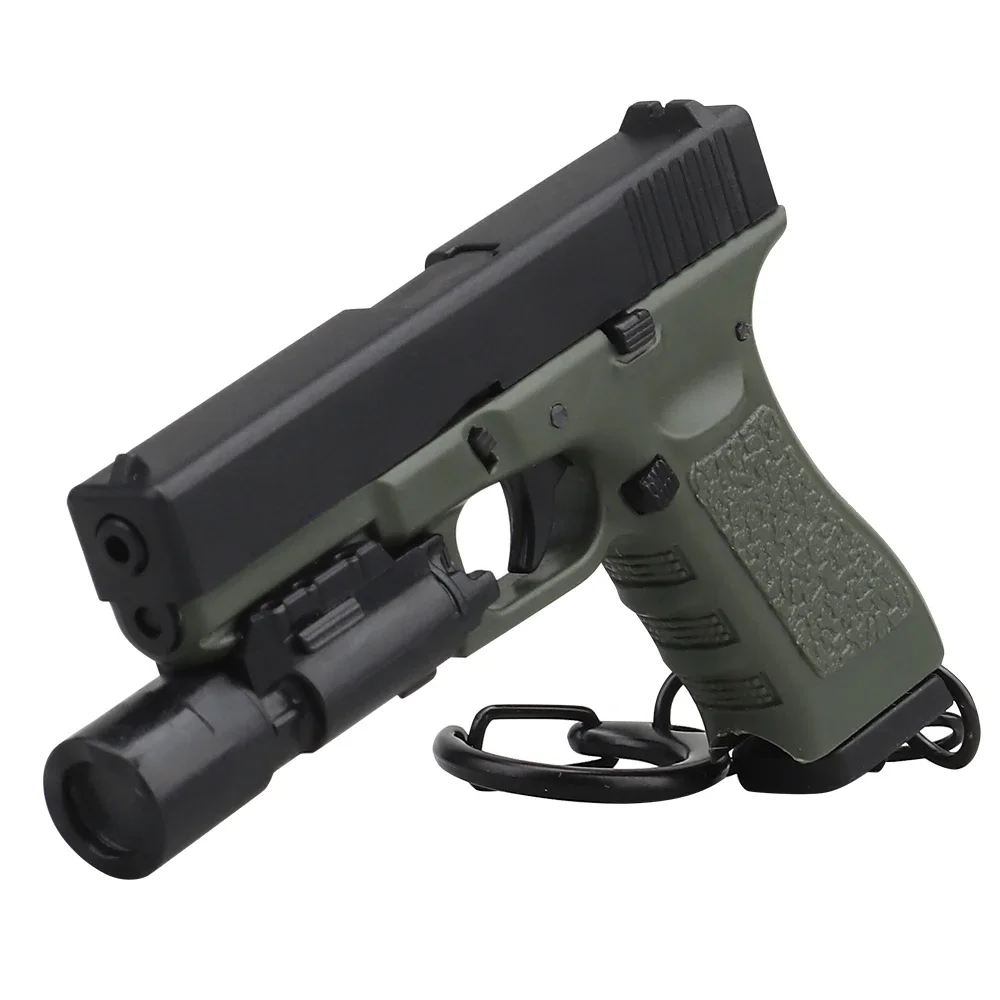 G-17 Keychain Mini Pistol Gun Shape With Flashlight