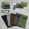 5pcs Handgun Socks, 16in Silicone Treated Knit Gun Socks, Breathable Moisture Gun Sock for Pistol Handgun 1