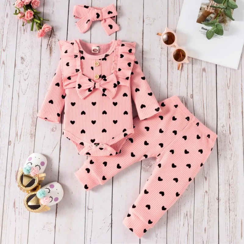 Toddler Top & Pant Set w/ Love & Bow Sequin