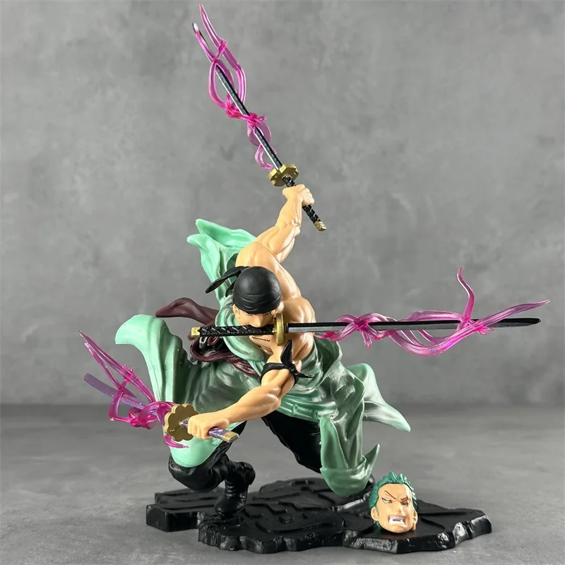 

26CM Roronoa Zoro Figurine One Piece Anime PVC Action Figure Adult Children Toy Manga Kids Cartoon Doll Gift Model Decoration