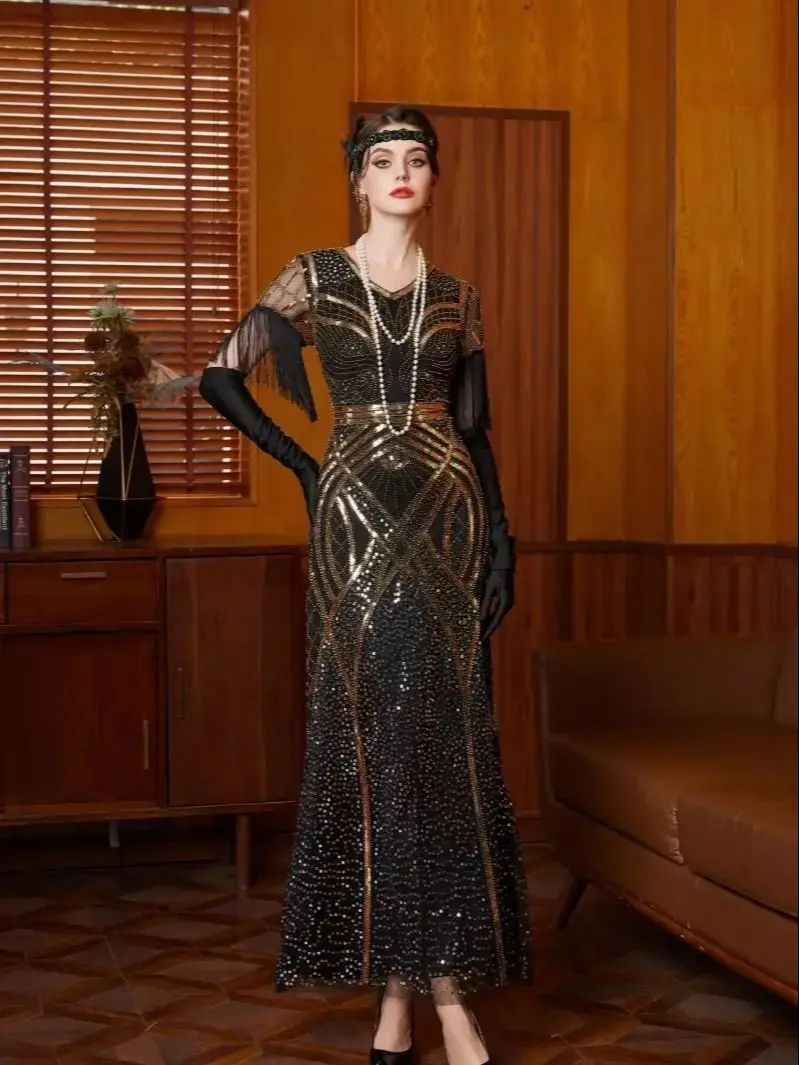 ميسيكاو 2025 جديد! فستان حفلات مسائية عتيق بأكمام...