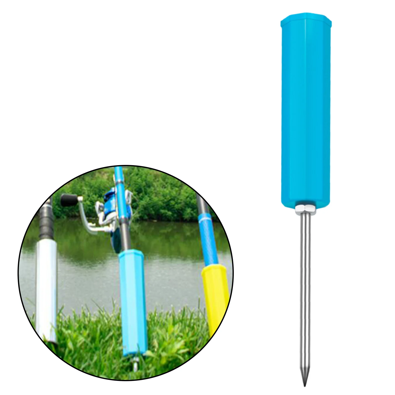Fishing Rod Holder Durable Insert Ground Support Stand Fishing Rod Pole Holder Bracket for River Outdoor Lake
