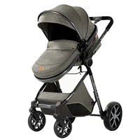 Poussette bébé 3 en 1, landau léger, poussette Portable pour nouveau-né, siège auto avec couffin 4
