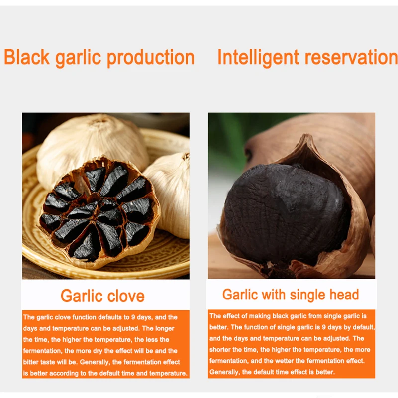 6L 110W Automatic Black garlic fermenter household DIY zymolysis pot maker 220V black garlic fermenting machine Energy saving