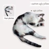 Personalized 3D Dog/Cat Animals Ugly Pillow,Custom Portrait Photo Pillow,Pet Memorial Cushion Creative Gift Sofa Throw Pillow 3