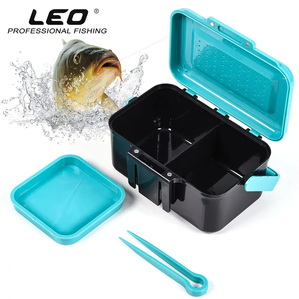 Tilapia Live Bait Box Hot Fly Bass Attrezzatura Da Pesca Alla Carpa Red Worm Boxs Hanging Waist Blue Earthworm Lure Box