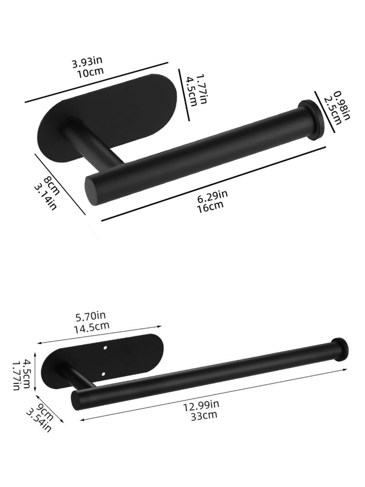 Toilettenpapierhalter aus Edelstahl, selbstklebend, wasserfest_voghion.com
