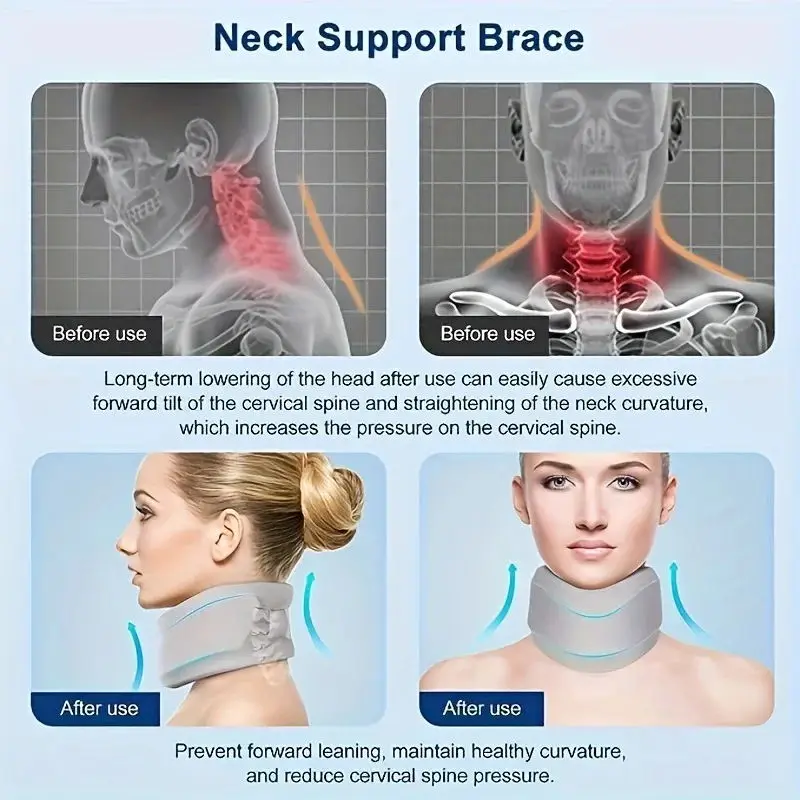 Neck Brace Household Neck Brace for Reducing Head and Neck Load Protecting and Neck Fixing Brace for Correction Therapy
