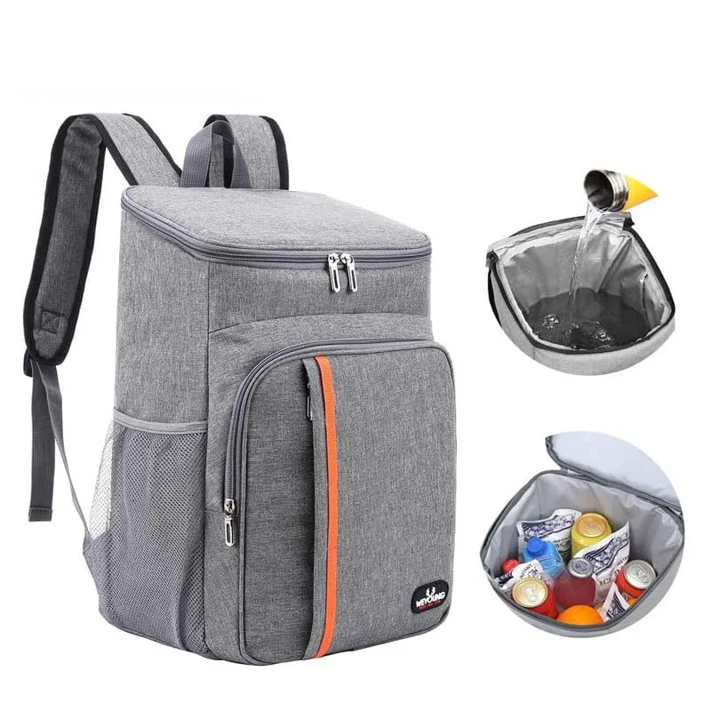 18L Large Capacity Cooler Bag Leakproof Lunch Thermal Backpack Thermal Bag Picnic Cool Warm Camping Hiking Storage Shoulder Bags