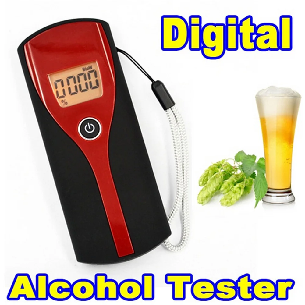 High Sensitivity Breathalyzer Professional Breath Alcohol Tester Digital Display Screen Alcohol Test Tools Portable Breathalyzer