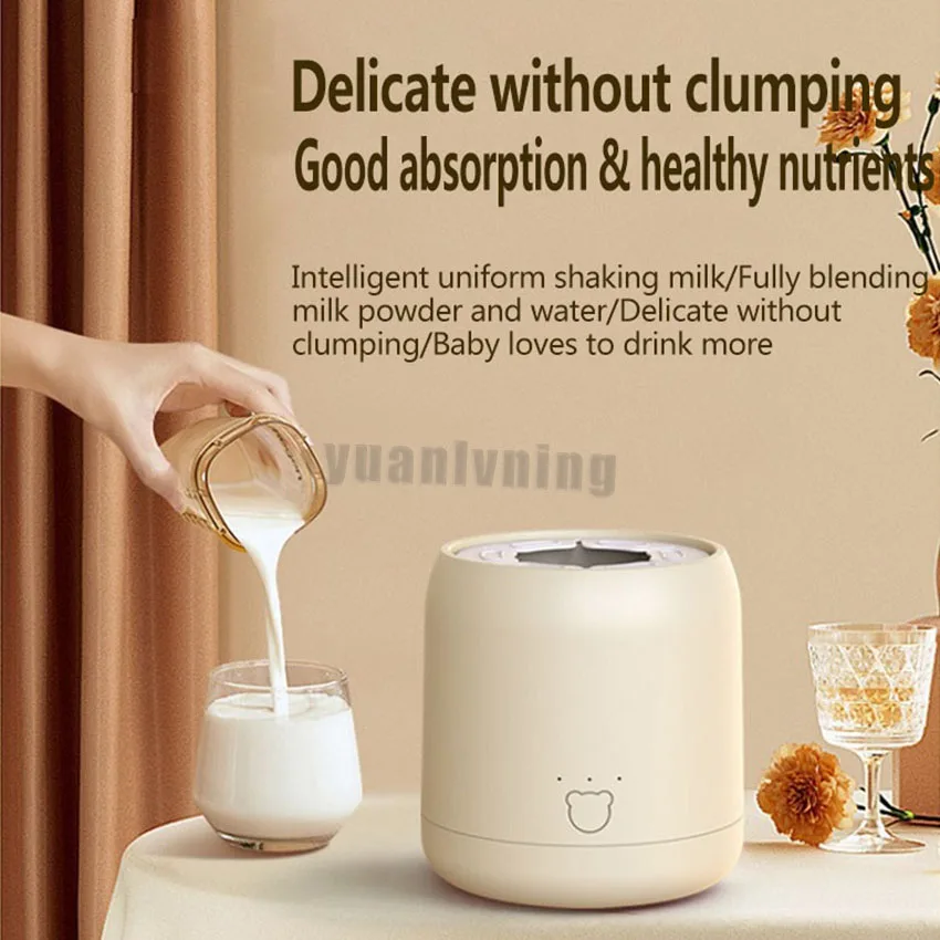 Baby Bottle Shaker 3 Gear Timming Milk Powder Blender Feeding Shaking Machine Portable Usb Fast Charging Household Home Babycare