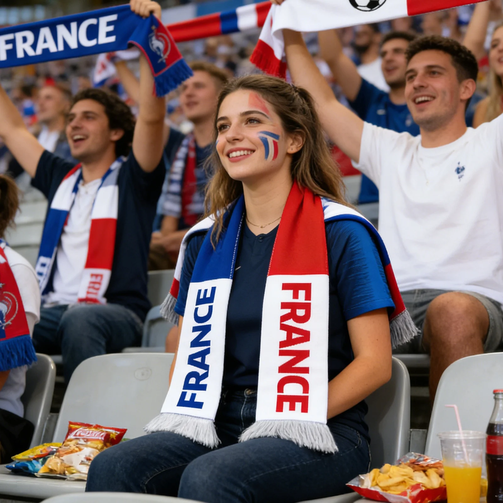 National Football Team Fan Scarf for Cheering and Support