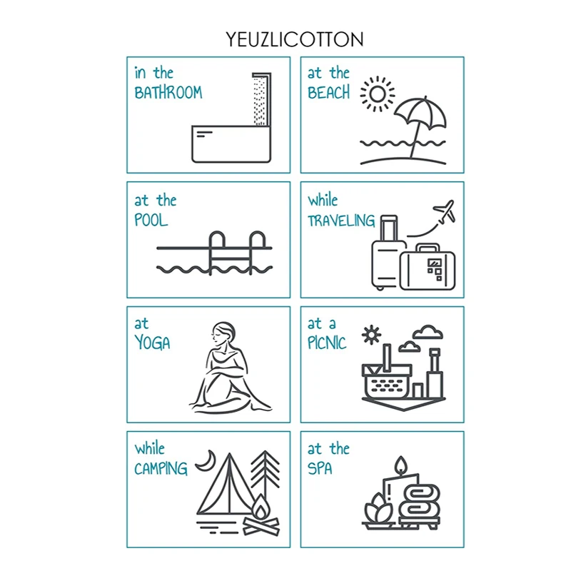 YEUZLICOTTON 100x180cm Color Beach Twoel 100% Cotton Tassel Women Home Wearable Fast Dry Gym Yoga Bathrobe Bath Large Twoel Gift 6