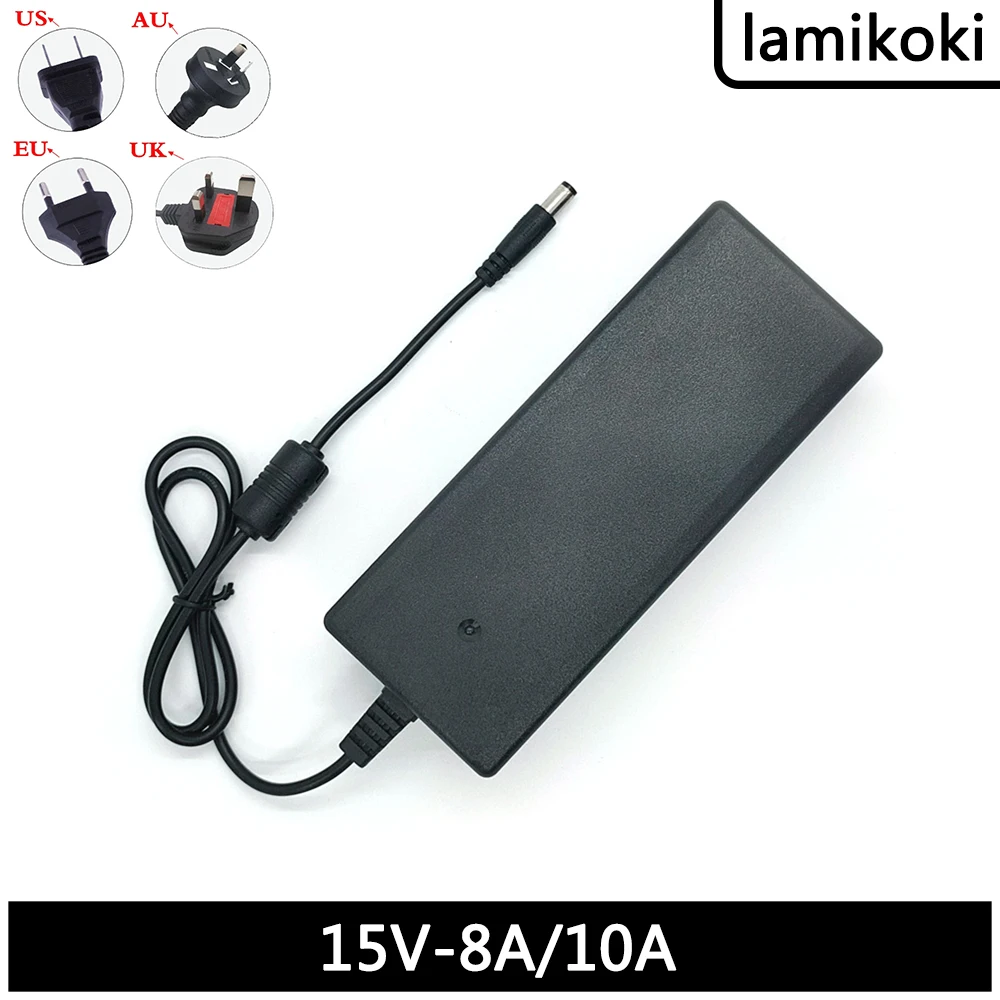 

DC 15v 8a Adapter Lighting Transformers AC 100V-240V Converter DC 15V 10A Switch Power Adapter For DVD Monitoring System 15V