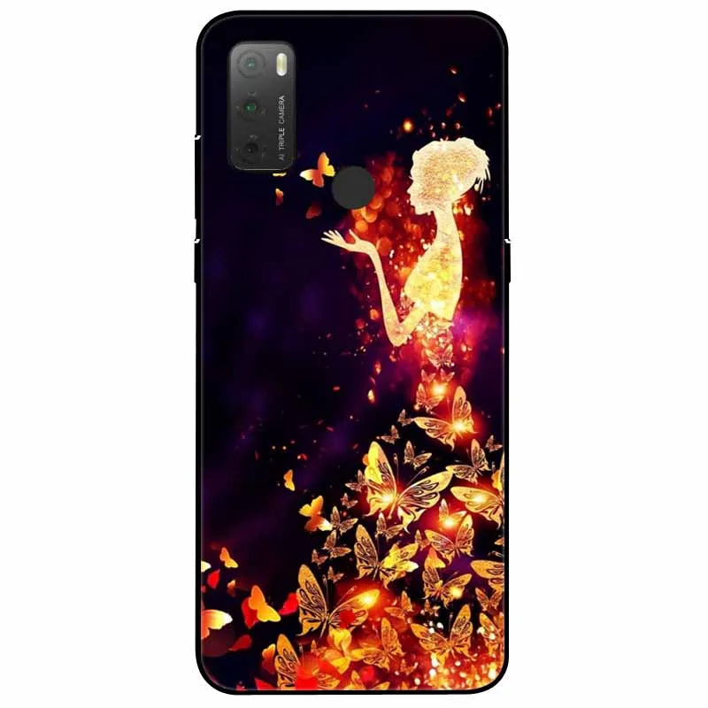 Chic Cat Design Soft Black Silicone Protective Case