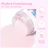 4pcs/set Nail Acrylic Powder White Clear Pink Nude French Crystal Powder for Extension Nail With Crystal Cup Brush Carving Tool 5