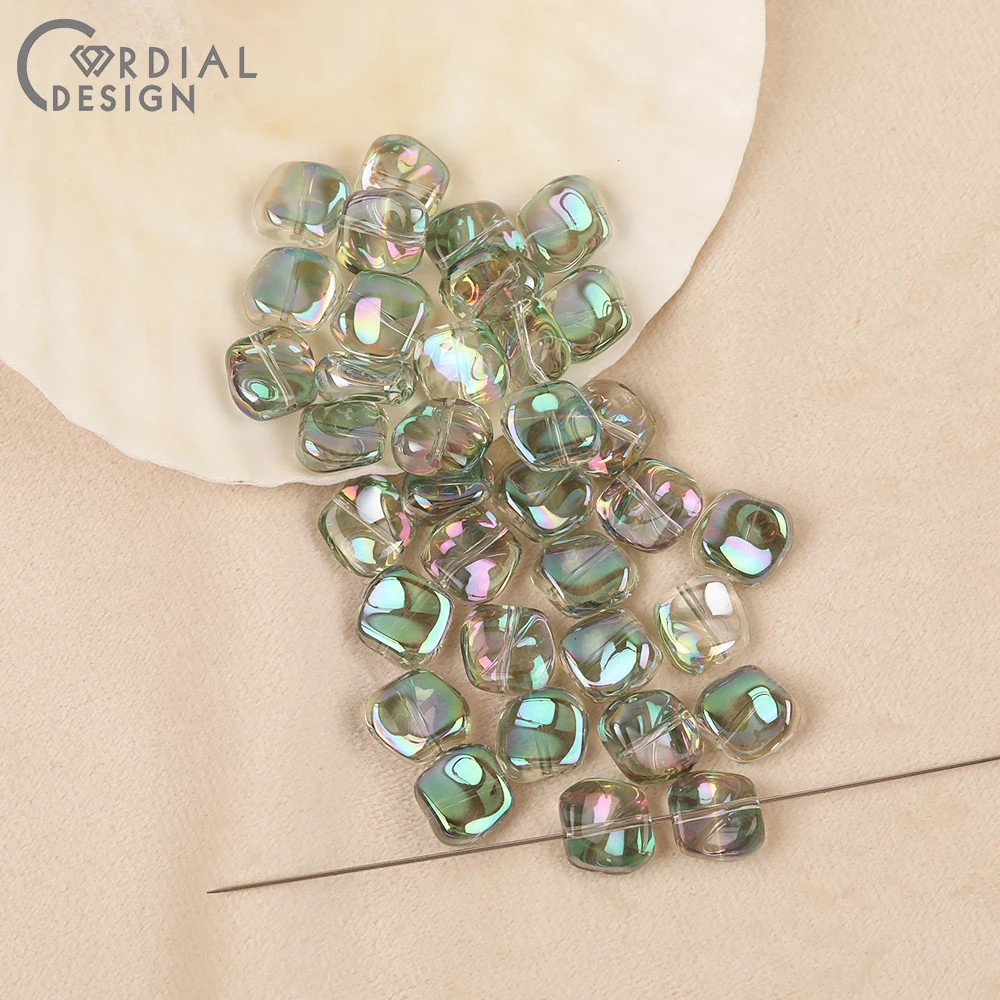 Cordial Design 11*11MM 300pcs DIY Glass Bead/Geometry Shape/Hand Made/Aurora Effect/Beads Making/Jewelry Findings & Components 15 Cordial Design 11*11MM 300pcs DIY Glass Bead/Geometry Shape/Hand Made/Aurora Effect/Beads Making/Jewelry Findings & Components - cordial