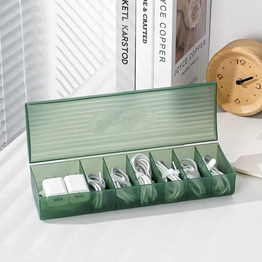 

Supplies Stationery For Home Or Travel Headset Line Desktop Storage Box Cable Organizer Cable Storage Box USB Cable Container