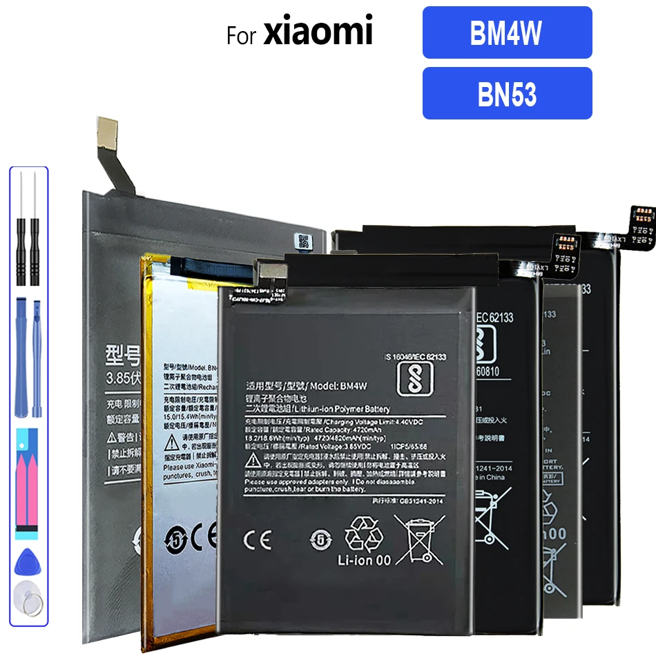 Battery-BM4W-BN53-4820mAh-For-Xiaomi-Redmi-Note-9-Pro-5G-Mobile-Phone ...