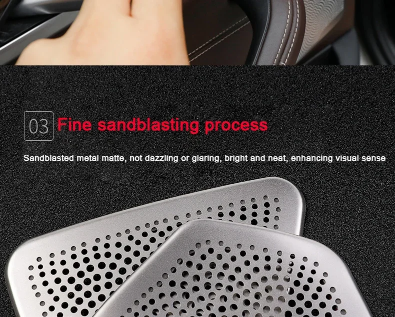 For BMW 5 Series G31 G30 2018 2019 2020 2021 2022,Car Door Speaker Trim Cover A-pillar Horn Protection Cover Interior Accessorie