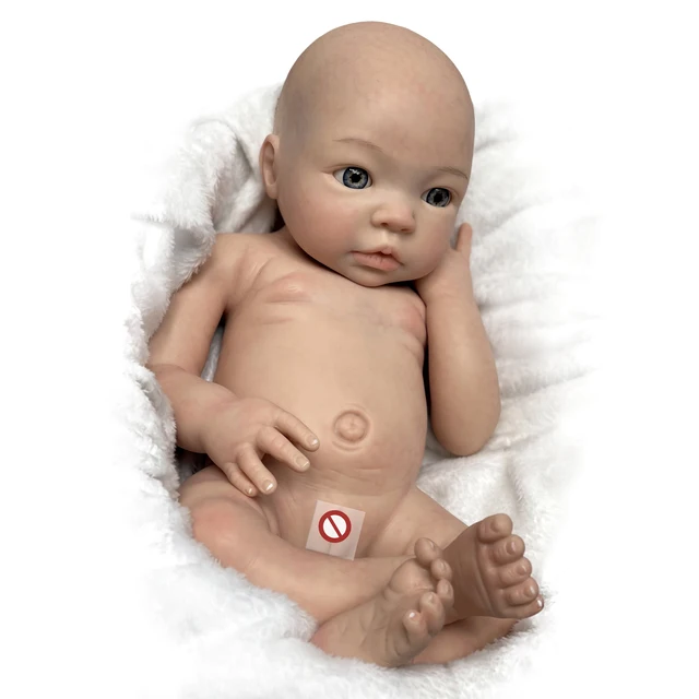 18 Inch Bebe Reborn Soft Solid Silicone Girl Full Body Handmade Bebe Real  Baby Pеборн девочка силикон Bebe Muñeca De Silicona