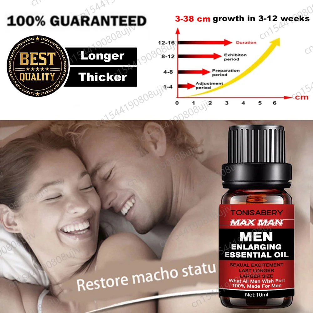 Óleo De Alargamento Do Pênis Para Homens, Espessamento Do Pênis, Óleo De Crescimento, Big Dick Ampliar, Fortalecer A Ereção, Aumentar O Galo, Óleos