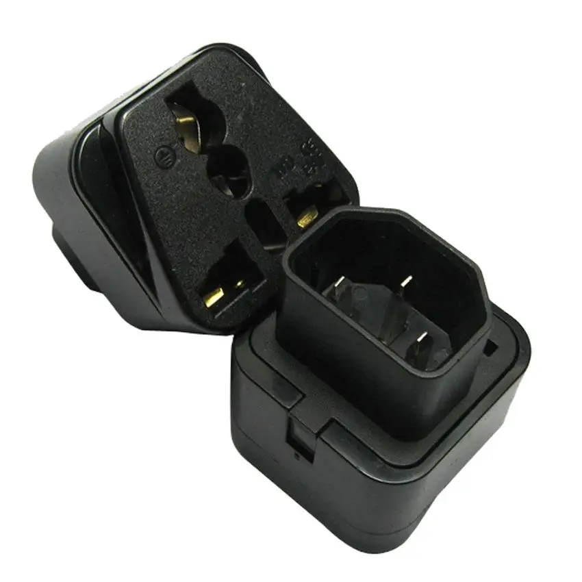 250v 10a Copper IEC320 C13 C14 Receptacle PDU UPS outlet convert connector wdi-320 2 in 1 power adapter plug plug adapter electrical socket power socket power plug adapter