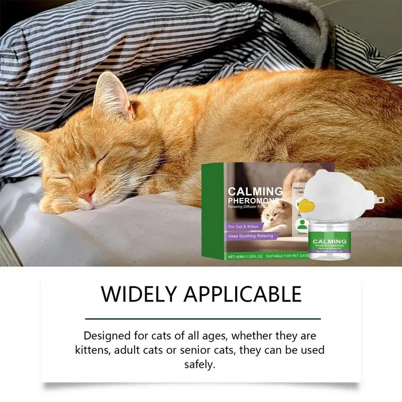 Cat Diffuser Cat Relaxing Calming Kit Pheromone Diffuser For Kitten Soothing Intelligent Calming Pheromone Calm