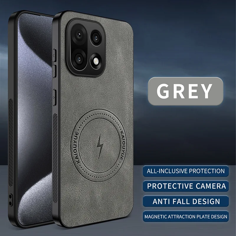 Luxury PU Leather Magnetic Phone Case - Shockproof Full Protector Cover