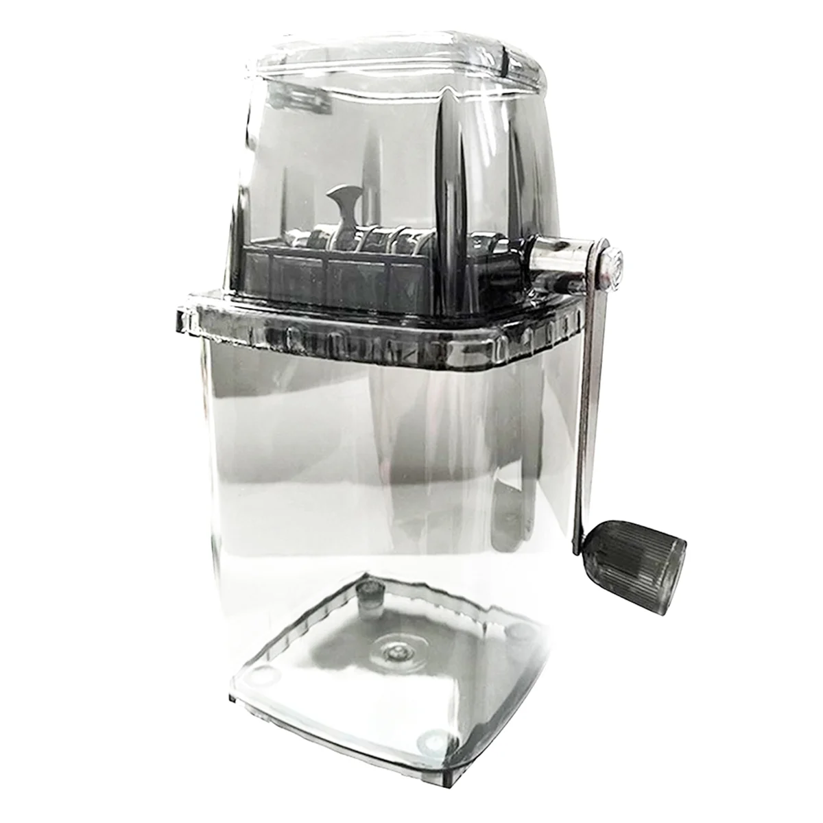 Household Manual Ice Crusher Transparent Multi-Purpose Hand Shaved Ice Machine