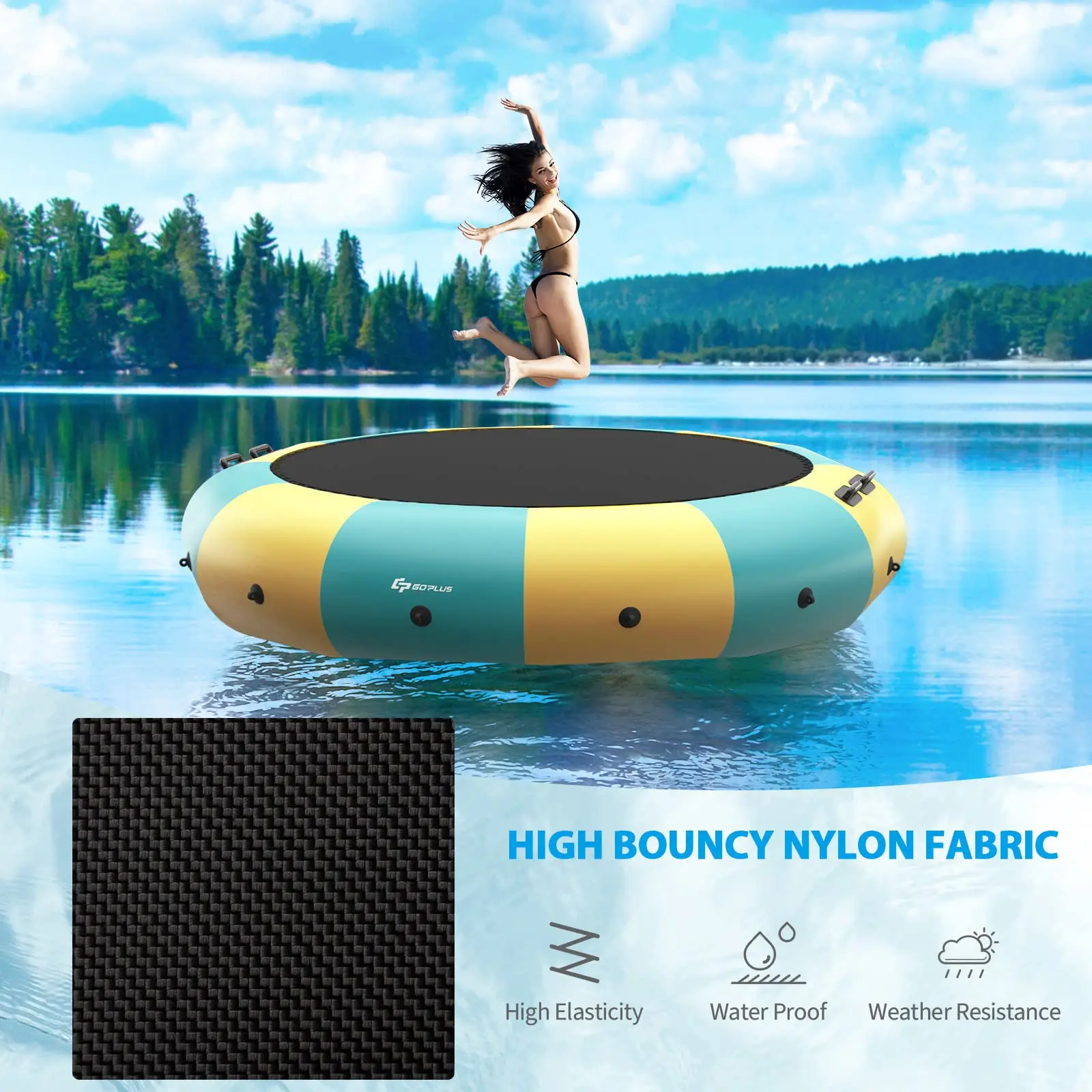 Inflatable Water Trampoline 10/12/15FT