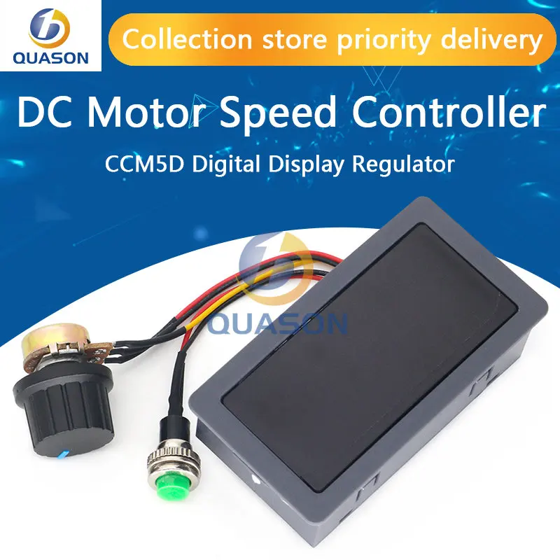 SOESFOUFU PWM-Motorregler 6V–30V DC – Digitale Anzeige, 240W, 5A Dauerstrom, CCM5D