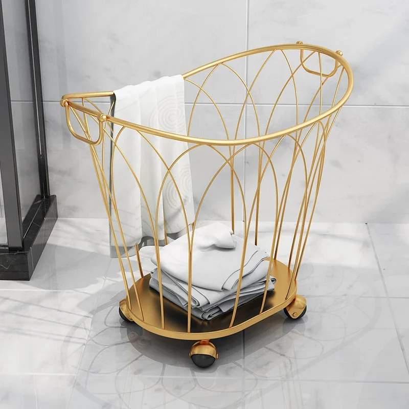 

Xl Light Luxury Iron Laundry Basket Dirty Clothes Storage Basket Dirty Clothes Basket