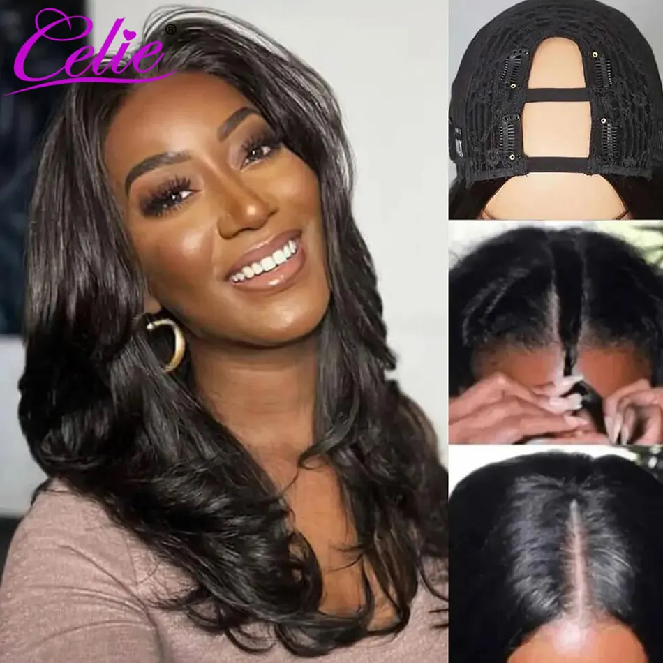 Celie Trendy Layered Cut Loose Wave U Part Wigs Beginner Friendly Glueless Wig Human Hair 180%
