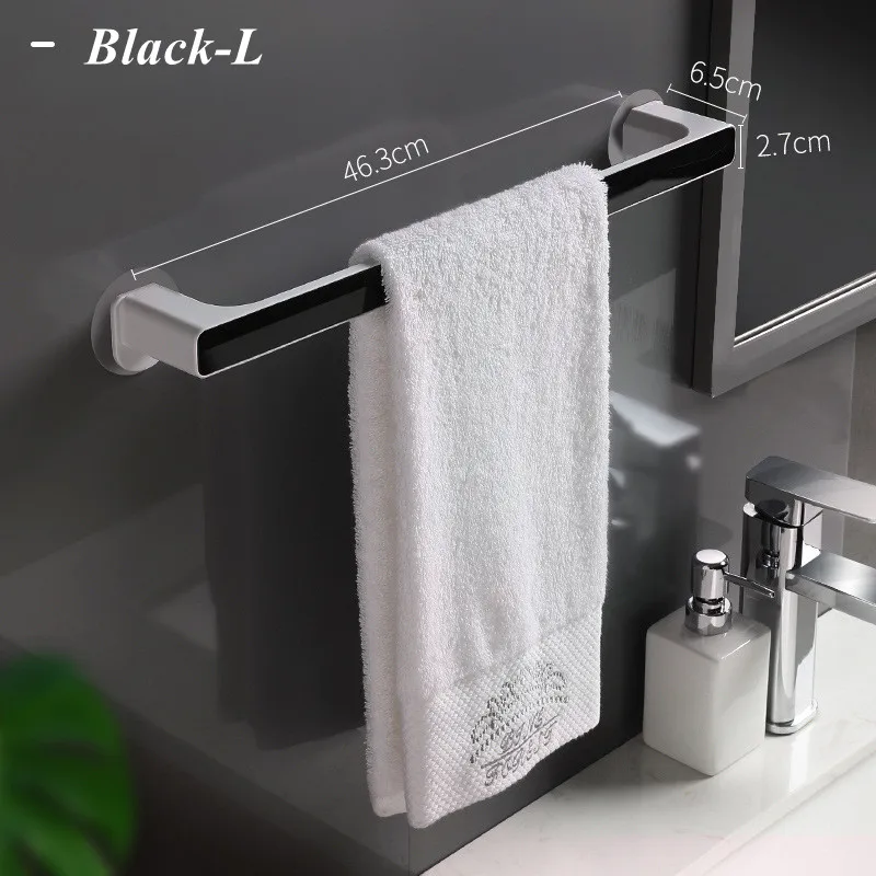 Wall-Mounted Bathroom Towel Holder Self Adhesive Towel Rack Toilet Bar Hanger Kitchen Wipes Wall Hook Organizer Storage self adhesive hooks multifunctional hooks towel holder self adhesive wall hooks heavy duty hooks